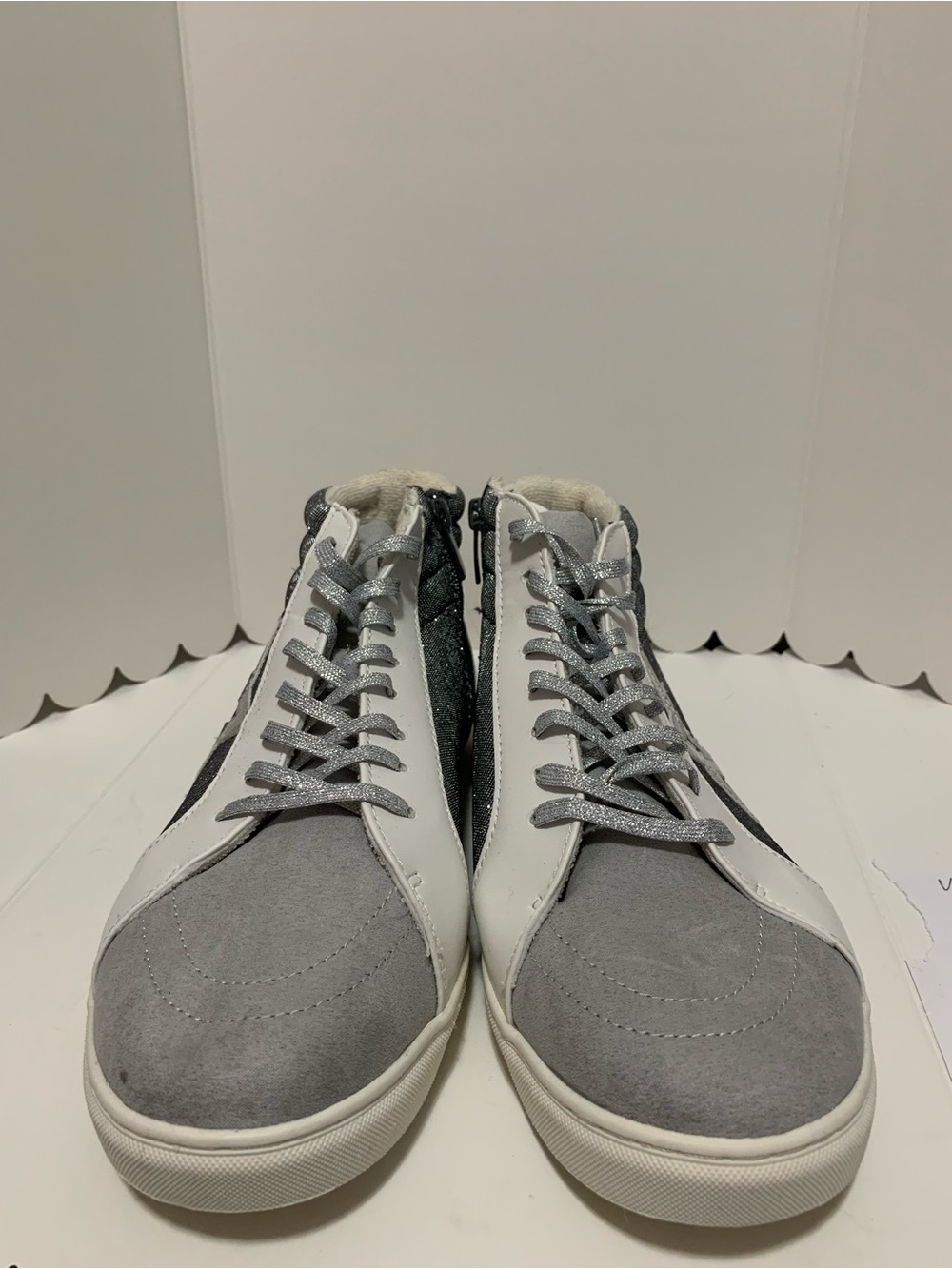 torrid Gray and White High-Top Sneakers